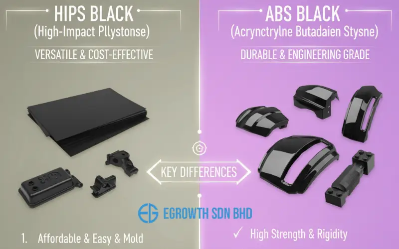 HIPS Black vs ABS Black